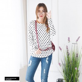 BLOUSE NFR BLOUSE POLKADOT  A