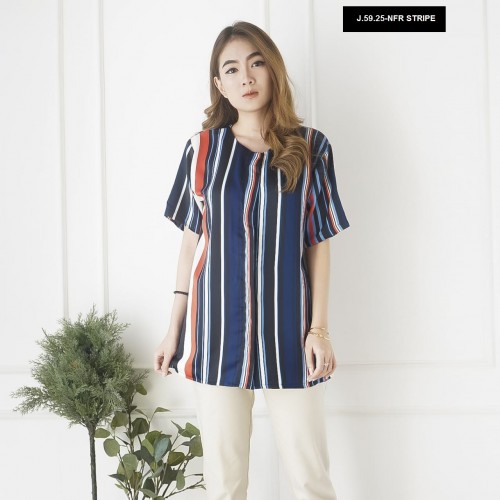 BLOUSE NFR STRIPE 